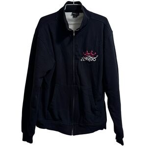 Men’s JNCO Full Zip Sweatshirt Embroidered Crown Logo Size Medium